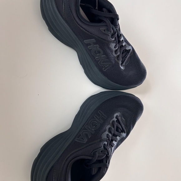 Hoka Bondi 8 Women's Black Athletic Shoes in Size 7 and Size 7.5 - Picture 4 of 10